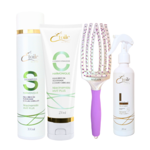 Kit Shampoo + Condicionador Harmonique + Leave-in Inevitable + Escova Sortida