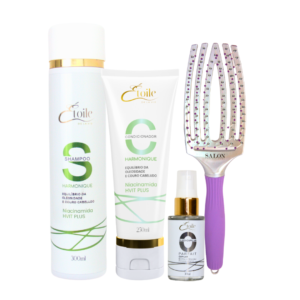 Kit Shampoo + Condicionador Harmonique + Óleo Parfait + Escova Sortida