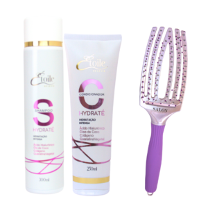 Kit Shampoo + Condicionador Hydraté + Escova Sortida